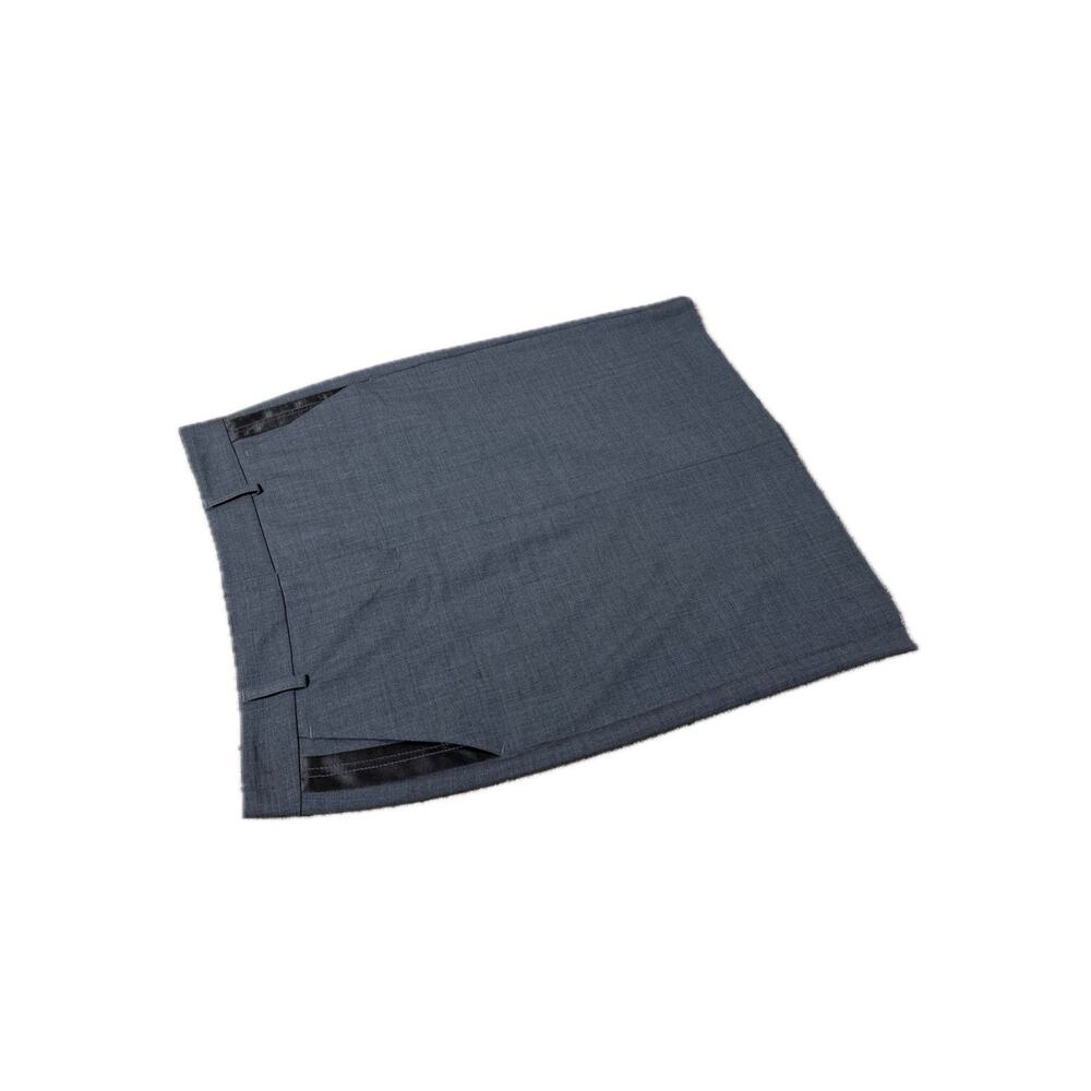 Theory Gray Pencil Skirt with Satin Pockets Size 2 Wool Blend Stretch Career